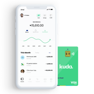 Kuda Transaction Screen Card